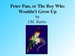 Презентация 'Peter Pan by J.M.Barrie', 1.