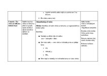 Образец документа '"Stundas plāni""
Valodas lietojums un lasīšana 1.klasē', 14.