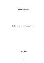 Реферат 'Eolais reljefs Latvijā', 1.