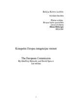 Конспект 'Konspekts Eiropas integrācijas vēsturē', 1.