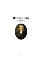 Реферат 'Džons Loks', 1.