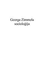 Конспект 'Georga Zimmela socioloģija', 1.