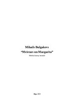 Реферат 'Mihaila Bulgakova romāns "Meistars un Margarita"', 1.