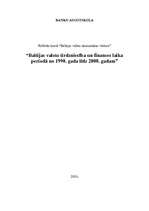 Реферат 'Baltijas valstu tirdzniecība un finanses laika periodā no 1990.gada līdz 2000.ga', 1.
