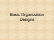 Презентация 'Basic Organization Designs', 1.