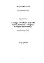 Реферат 'Livonijas sabrukums un tiesību normas Kurzemes - Zemgales hercogistē un Inflanti', 1.