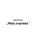 Конспект 'Jānis Poruks "Pērļu zvejnieks"', 1.