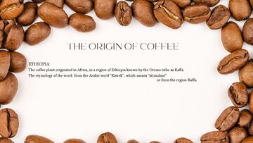 Конспект 'THE ORIGIN OF COFFEE', 1.