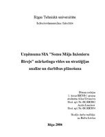Реферат 'Uzņēmuma SIA "Somu Māja Inženieru Birojs" mārketinga vides un stratēģijas analīz', 1.