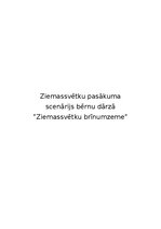 Конспект 'Ziemassvētku pasākuma scenārijs bērnu dārzā  “Ziemassvētku brīnumzeme”', 1.