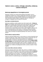 Конспект 'Babiloni: vēsture, kultūra, mitoloģija, sabiedrība un kultūras mantojums', 1.
