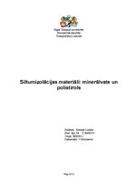 Реферат 'Siltumizolācijas materiālu salīdzinājums: minerālvate un polistirols', 1.