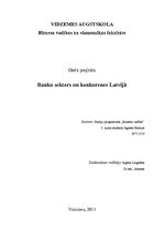 Реферат 'Banku sektors un konkurence Latvijā', 1.