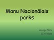 Презентация 'Manu Nacionālais parks', 1.
