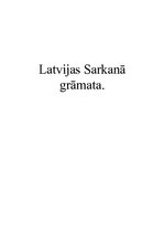 Конспект 'Latvijas Sarkanā grāmata', 1.