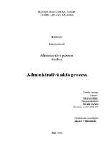 Реферат 'Administratīvā akta process', 1.