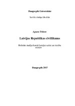 Реферат 'Latvijas Republikas civillikums', 1.