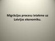 Презентация 'Migrācijas procesu ietekme uz Latvijas ekonomiku', 1.