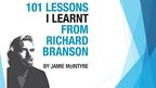 Презентация '"101 Lessons I Learnt From Richard Branson" by Jamie McIntyre', 2.
