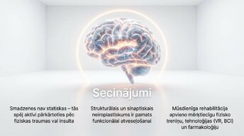 Презентация 'Vai smadzenes spēj pārveidoties pēc traumas vai insulta', 13.