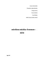 Реферат 'Mūsdienu mūzikas fenomens - grupa "HIM"', 1.