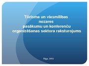 Конспект 'Tūrisma un viesmīlības nozares pasākumu un konferenču organizēšanas sektora raks', 10.