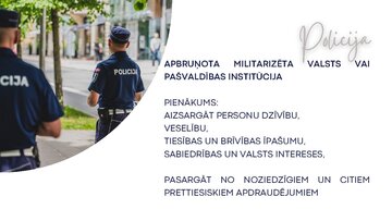 Презентация 'Valsts un pašvaldības policija. Galvenie darbības virzieni un funkcijas', 3.