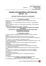 Образец документа 'Darba aizsardzības instrukcija - rīcības plāns ārkārtas gadījumā', 1.