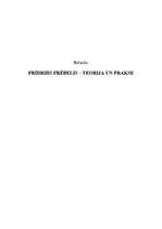 Реферат 'F.Frēbels - teorija un prakse', 1.