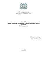 Дипломная 'Digitālo tehnoloģiju izmantošana 5-6 gadus vecu bērnu valodas attīstībai', 1.