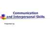 Презентация 'Communication and Interpersonal Skills', 1.