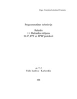 Реферат 'SLIP, PPP un PPTP protokoli', 1.