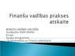 Отчёт по практике 'Finanšu vadības prakses atskaite', 33.