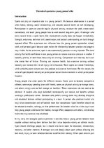 Эссе 'The role of sports in a young person’s life', 1.