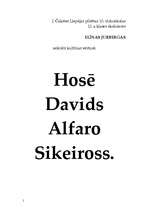 Реферат 'Hosē Davids Alfaro Sikeiross', 1.