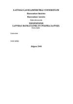 Реферат 'Latvijas Bankas loma un politika Latvijā', 1.