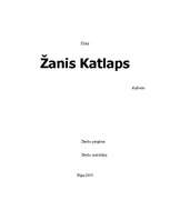 Реферат 'Žanis Katlaps', 1.