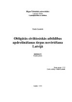 Реферат 'OCTA apdrošināšanas tirgus Latvijā', 1.
