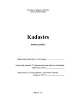 Отчёт по практике 'Kadastrs', 1.