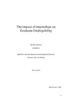 Реферат 'The Impact of Internships on Graduate Employability', 1.