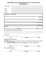 Образец документа 'Darba iekārtas un inventāra iegades pieteikums', 1.