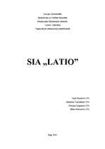 Реферат 'SIA "Latio" organizācijas apraksts', 1.