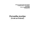 Реферат 'Personību teorijas. Freids un Eriksons', 1.