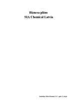 Образец документа 'Biznesa plāns. SIA "Chemical Latvia"', 1.