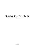 Реферат 'Kazahstānas Republika', 1.