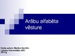 Презентация 'Arābu alfabēta vēsture', 1.