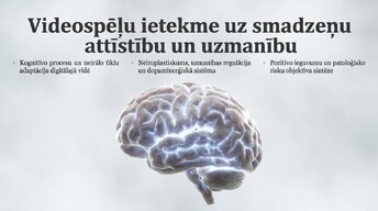 Презентация 'Videospēļu ietekme uz smadzeņu attīstību un uzmanību', 1.