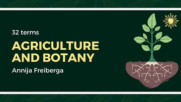 Презентация 'Presentation on Agriculture and Botany Terms: English to Latvian', 1.