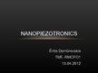 Презентация 'Nanopiezotronics', 1.