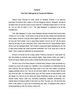 Эссе 'Analysis of "The Glass Menagerie" by Tennessee Williams', 1.